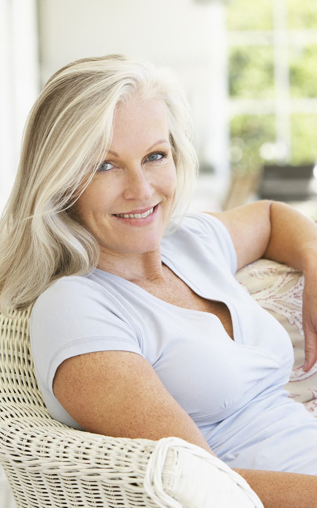 plastic surgery patient model in her 60s